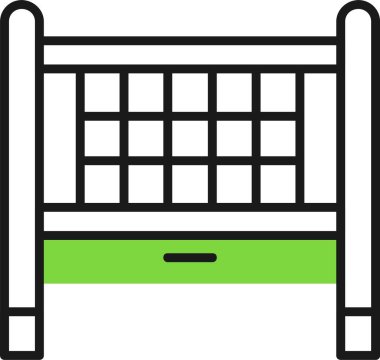 Bebek beşiği web simgesi basit illüstrasyon