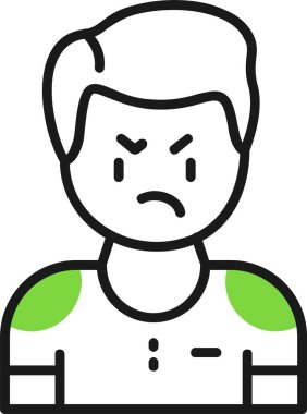 Man avatar simgesi, vektör illüstrasyonu basit tasarım