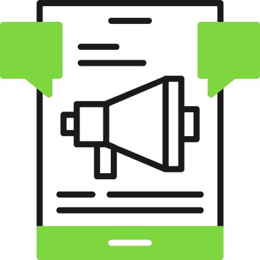 Beyaz arkaplanda sosyal ortam simgesi 