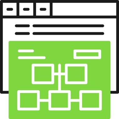 Site haritası illüstrasyon vektörü