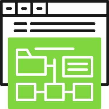 Site haritası illüstrasyon vektörü