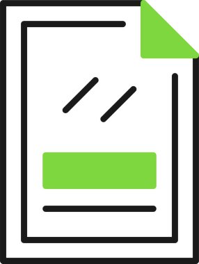 Dosya web simgesi, basit illüstrasyon