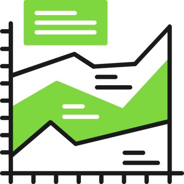 analitik grafik veri simgesi vektör illüstrasyonu