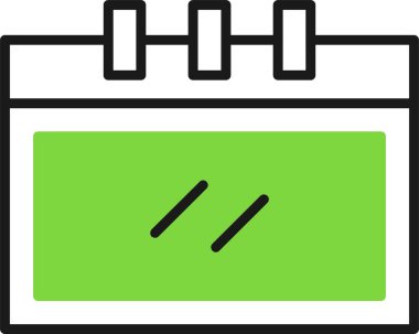 Takvim simgesi beyaz arkaplanda izole edildi 