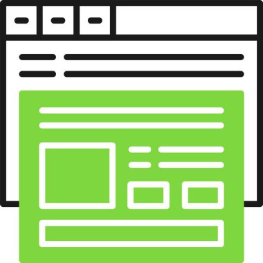 Web sitesi simgesi ve internet konsepti beyaz arkaplanda izole edildi 