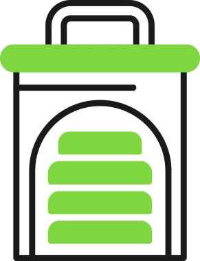 Dilimleyici Simgesi Beyaz Arkaplanda İzole Edildi 