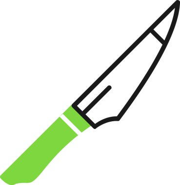 Bıçak simgesi, vektör illüstrasyonu