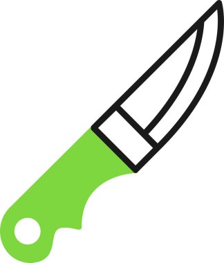 bıçak simgesi modada izole edilmiş arkaplan