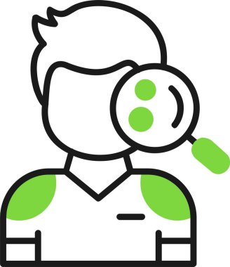 Adamım. Web simgesi basit illüstrasyon