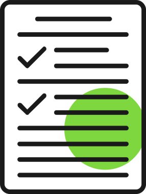 Yapılacaklar listesi web simgesi basit illüstrasyon