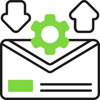 e-posta simgesi ana hatlar biçiminde