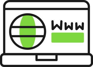 Web tarayıcı vektör simgesi 