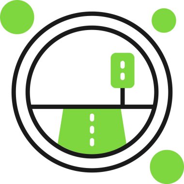 Beyaz arkaplanda trafik simgesi izole edildi 