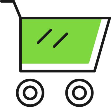 Tramvay simgesi, basit vektör tasarımı