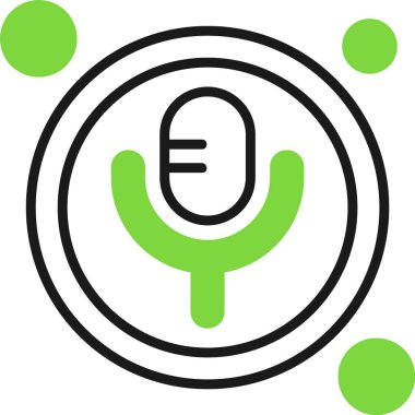 Ses Düğmesi Web Simgesi, Basit İllüstrasyon