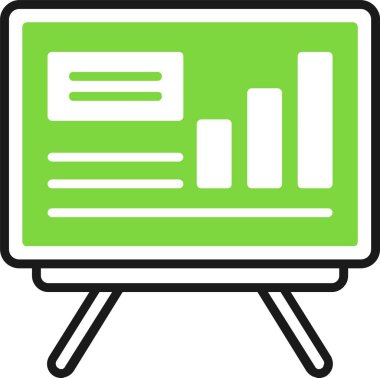  Etkileşimli beyaz tahta simge vektör çizimi 