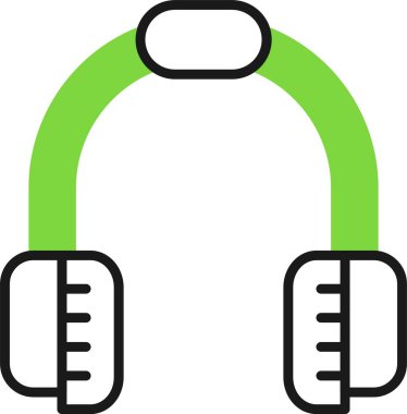 kulaklık simgesi vektör illüstrasyonu 