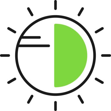 güneş ikonu vektör sembolü tasarımı