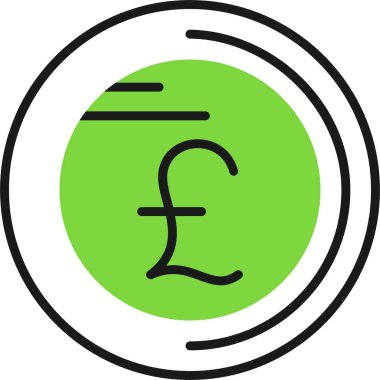  Pound Sembol vektör çizimi