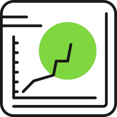 analitik grafik veri simgesi vektör illüstrasyonu