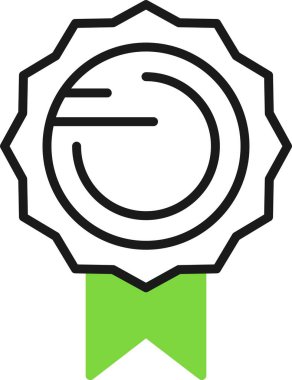 Ödül kazanan ikon, vektör illüstrasyonu 