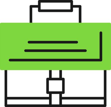 Çanta. Web simgesi basit illüstrasyon