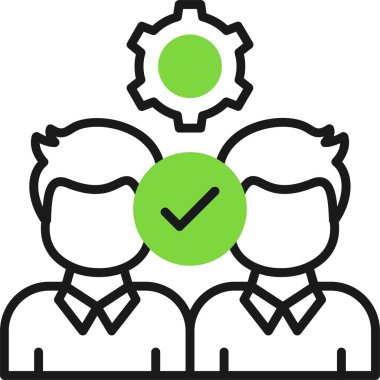 Takım çalışması simgesi vektör illüstrasyonu