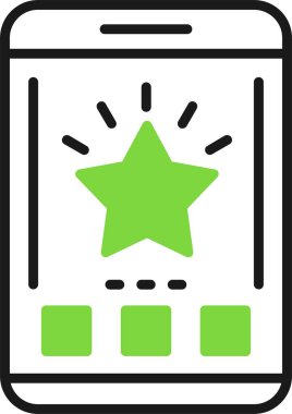 yıldız derecelendirme vektörü simgesi