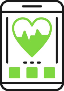 kalp simgesi, vektör illüstrasyonu