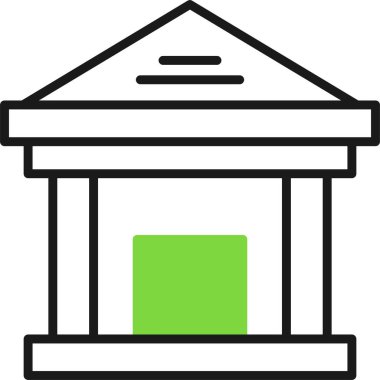 Banka oluşturma vektör simgesi