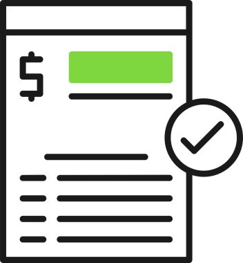 taslak biçiminde kontrol listesi simgesi