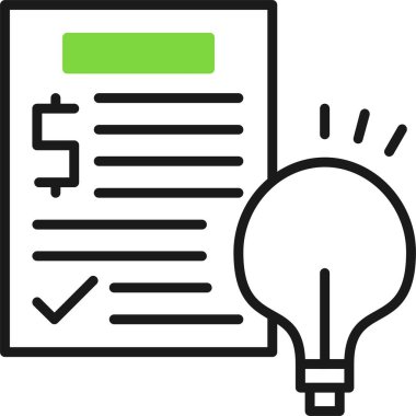 belge simgesi, vektör çizimi