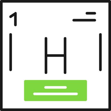 Kimyasal tüpün kimyasal bir simgesinin vektör çizimi