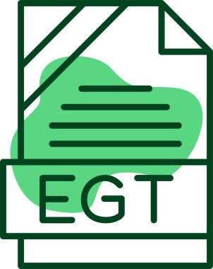 EGT file format icon vector illustration  clipart