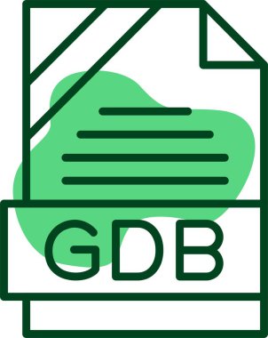 GDB file icon, vector illustration  clipart