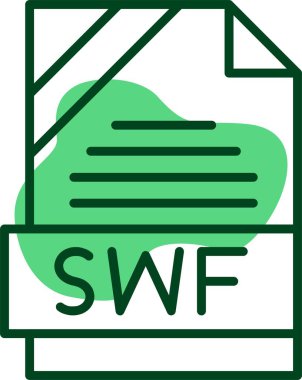 swf dosya biçimi vektör illüstrasyonu 