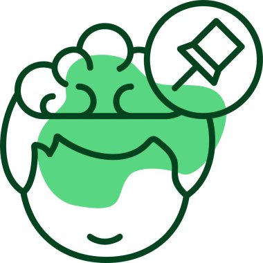  pin simgesi, vektör illüstrasyonu 