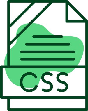 CSS dosya biçimi vektör illüstrasyonu 