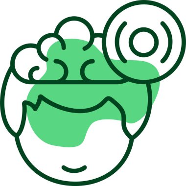  Simgeyi odakla, vektör illüstrasyonu 