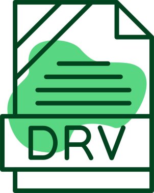 DRV file format icon vector illustration  clipart