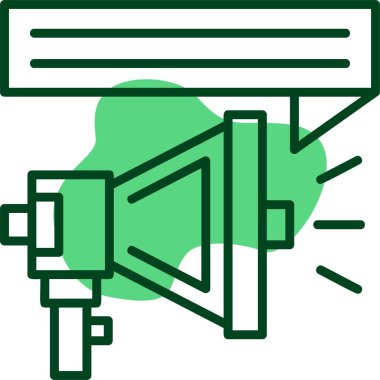  duyuru simgesi, vektör illüstrasyonu 