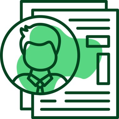 Aday iş adamları simgesi, vektör illüstrasyonu