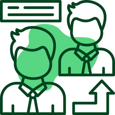 Referans işadamları simgesi, vektör illüstrasyonu