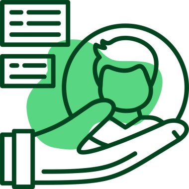 Katılım işadamları simgesi, vektör illüstrasyonu