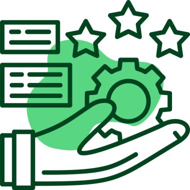  Değer simgesi, vektör illüstrasyonu 