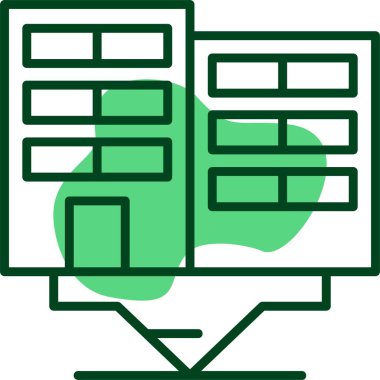 konum pin simgesi, vektör illüstrasyonu 