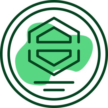 Şirket Logo simgesi, vektör illüstrasyonu 