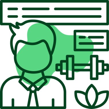 Sağlık ve Sağlık işadamları simgesi, vektör illüstrasyonu