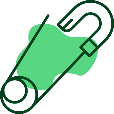  Çengelli iğne kutsal kişilerin resmi, vektör çizim 