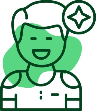 Nostalji erkek simgesi, vektör illüstrasyonu 